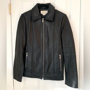 MICHAEL Michael Kors black leather jacket